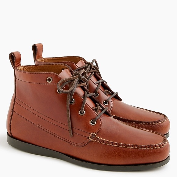 J Crew Leather camp boots CL559